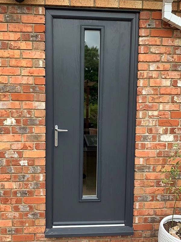 Anthracite grey composite door