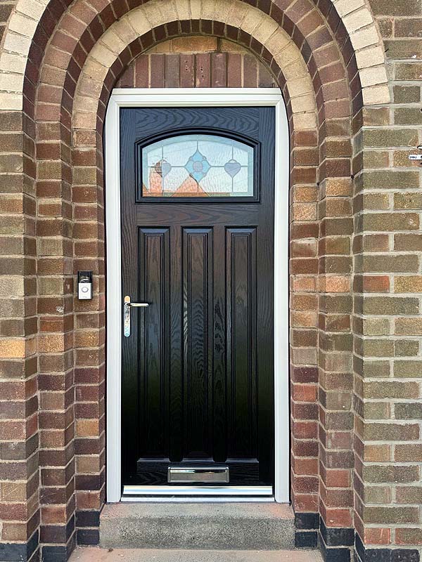 Black 1930’s style composite door