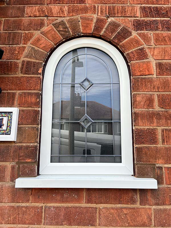 Arched UPVC window