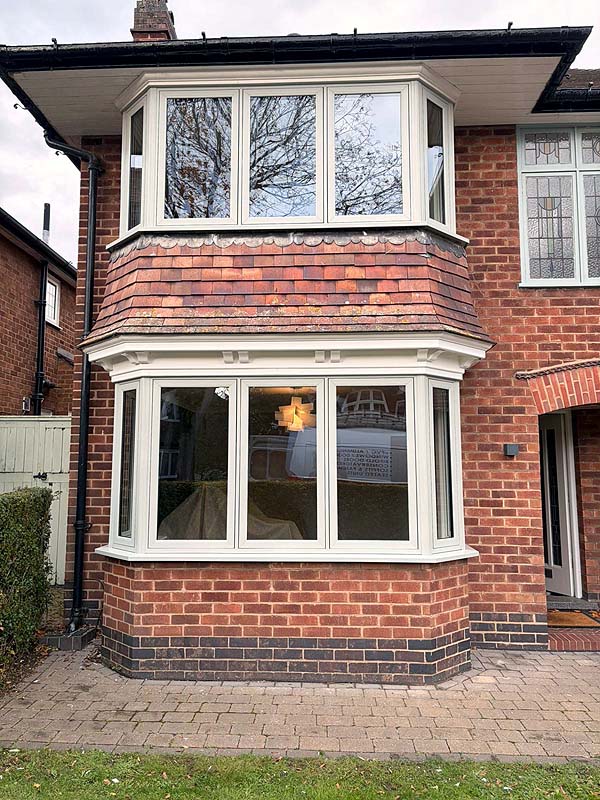 Cream UPVC Flush sash windows