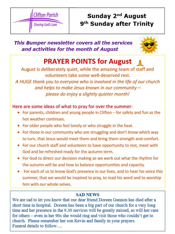 St. Mary's Church News: 02/08/2026